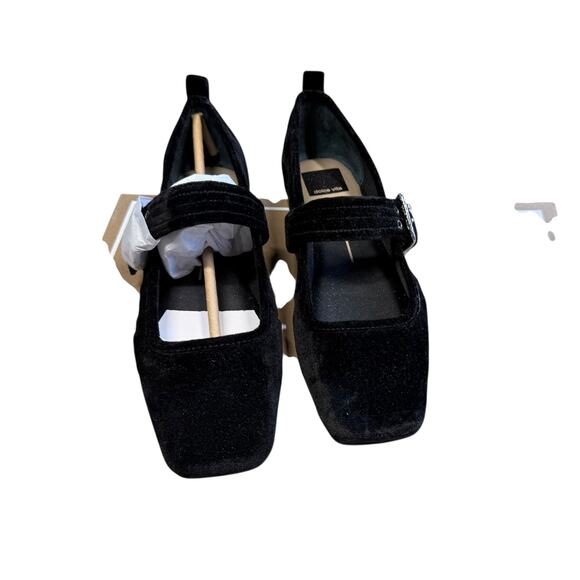 Dolce Vita Arora Nero Velvet Flats Size 8 NEW - Picture 8 of 14